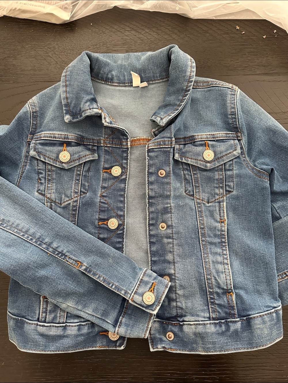 Kids Blue Denim Jean Jacket - Classic Button-Up Coat